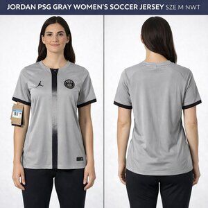 Gray Jordan Women’s Paris Saint Germain Jersey Size M NWT